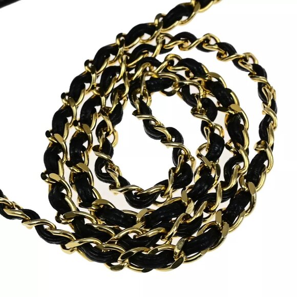 CHANEL CC Matelasse Tassel Chain Shoulder Bag Leather Black GHW Vintage 307RK904 - Picture 15 of 16